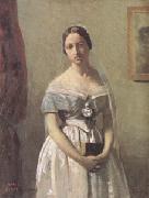 Jean Baptiste Camille  Corot The Bride (mk05) Norge oil painting reproduction